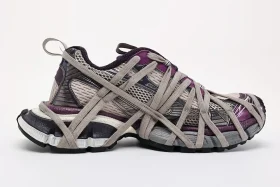 Balenciaga 3XL Chunky Mesh Sneakers Purple Gray