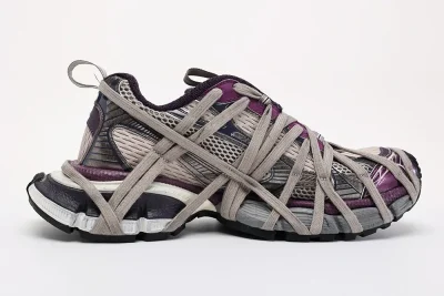 Balenciaga 3XL Chunky Mesh Sneakers Purple Gray - etkick reps