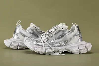 Balenciaga 3XL “white and silver” Top Sneaker Womens - etkick reps