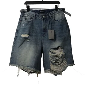 Balenciaga Denim Shorts In Used Look