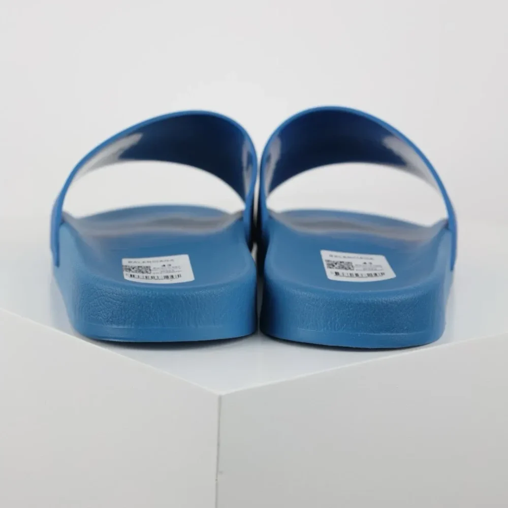 Balenciaga Flip-Flops mit Logo-Print Blue - etkick reps