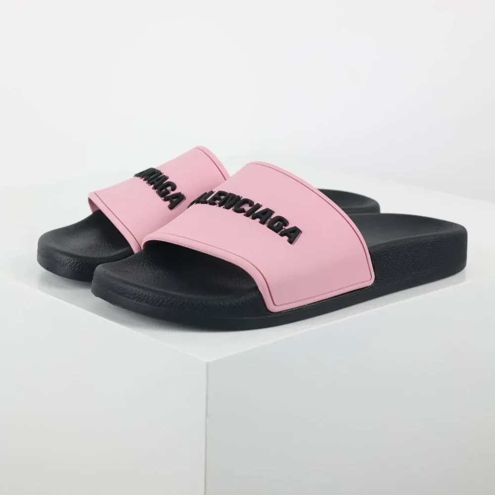 Balenciaga Flip-Flops mit Logo-Print Pink und Black - etkick reps