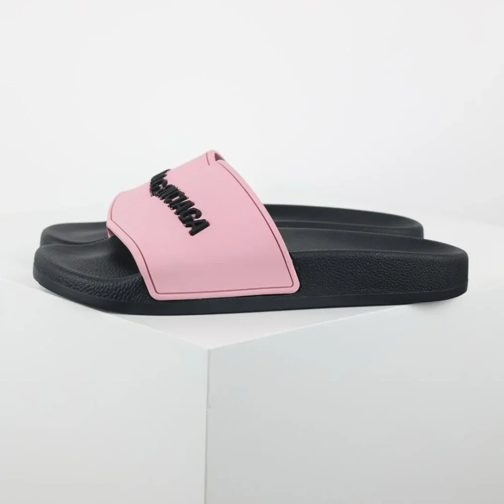 Balenciaga Flip-Flops mit Logo-Print Pink und Black - etkick reps