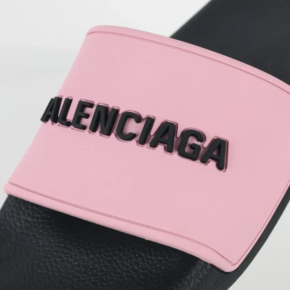 Balenciaga Flip-Flops mit Logo-Print Pink und Black - etkick reps