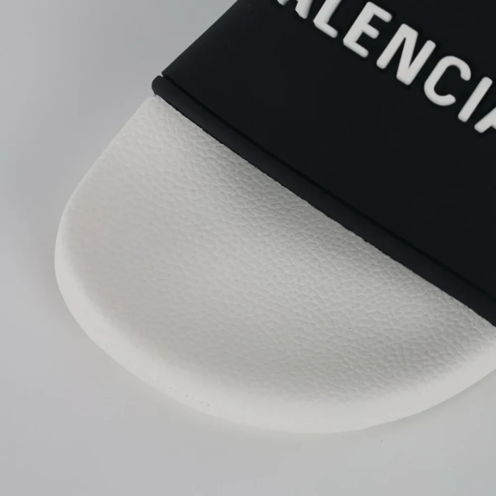 Balenciaga Flip-Flops with logo Print white and black - etkick reps