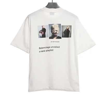 Balenciaga Music Note Portrait T-Shirt - etkick reps