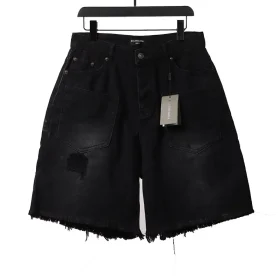 Balenciaga Reverse Pocket Denim Shorts