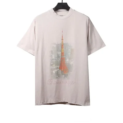 Balenciaga Tokyo Tower Night View T-Shirt - etkick reps