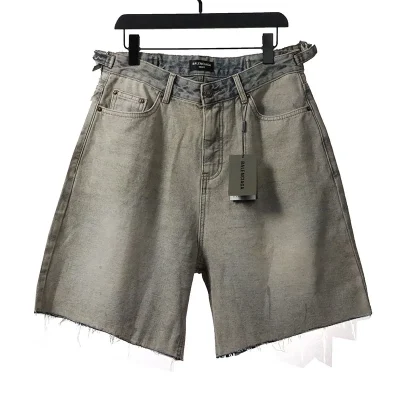 Balenciaga Vintage Washed Denim Shorts - etkick reps