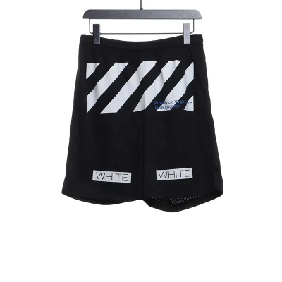 Off-White Front Printed Mesh Shorts - etkick reps