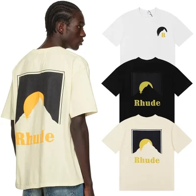 Rhude Moonlight Print T-Shirt - etkick reps