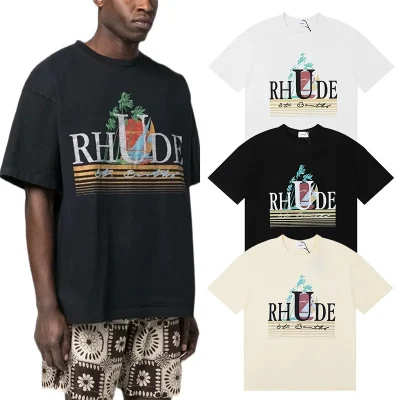 Rhude Segelboot-Logo T-Shirt - etkick reps