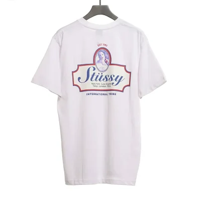 Stussy Classic Character Print T-Shirt - etkick reps