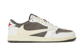 Travis Scott x Jordan 1 Low White Brown