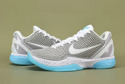 Zoom Kobe 6 White Grey Blue - etkick reps