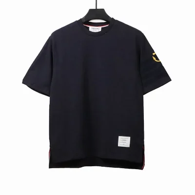 TB Gold Anchor Embroidery on Side T-shirt - etkick reps