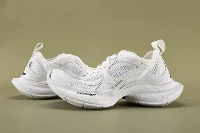 Balenciaga Circuit Sneakers In White Polyester - etkick reps