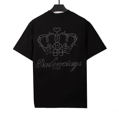 Balenciaga Crown Diamond T-Shirt - etkick reps