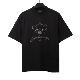 Balenciaga Crown Diamonds T-Shirt