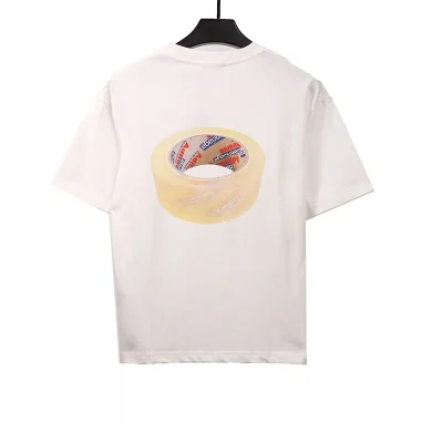 Balenciaga Transparent T-Shirt with Ribbon Print - etkick reps