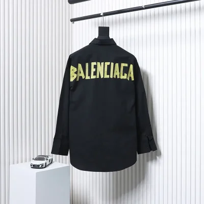 Balenciaga Yellow Shirt with Ribbon Print - etkick reps