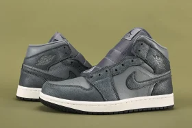 Jordan 1 Mid Distressed Smoke Grey