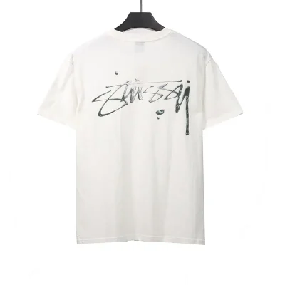 Stussy Signed Painting Print T-Shirt - etkick reps