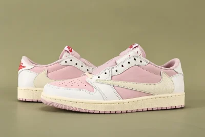 Travis Scott x Air Jordan 1 Low White Pink - etkick reps