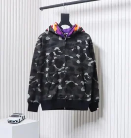 BAPE Camouflage Double Zip Hoodie