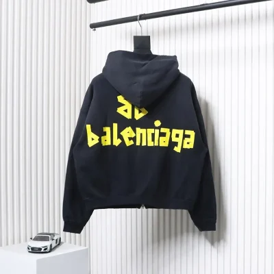 Balenciaga Jacket With Zip And Logo Tape - etkick reps