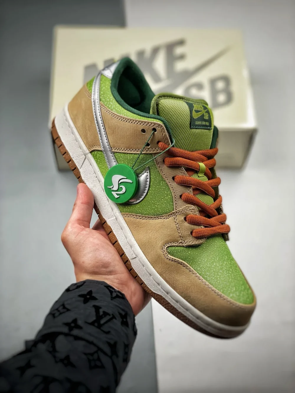 Dunk SB Low “Dinner Plate” Green Top Version Reps - etkick reps