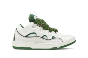 Lanvin Curb Sneakers White Green