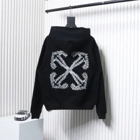 Off-White White Embroidered Arrow Hoodie