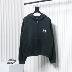 Balenciaga Co-branded Embroidered Zip Hoodie