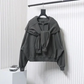 Balenciaga Fake Two Piece Zipper Jacket