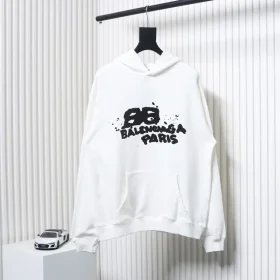 Balenciaga Kapuzenpullover mit HAND-Graffiti-Motiv