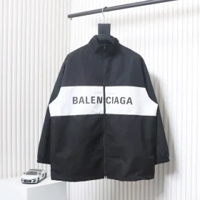 Balenciaga Patchwork Jacket With Lettering