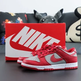 Dunk Low Retro Mid Grey Varsity Red Replica