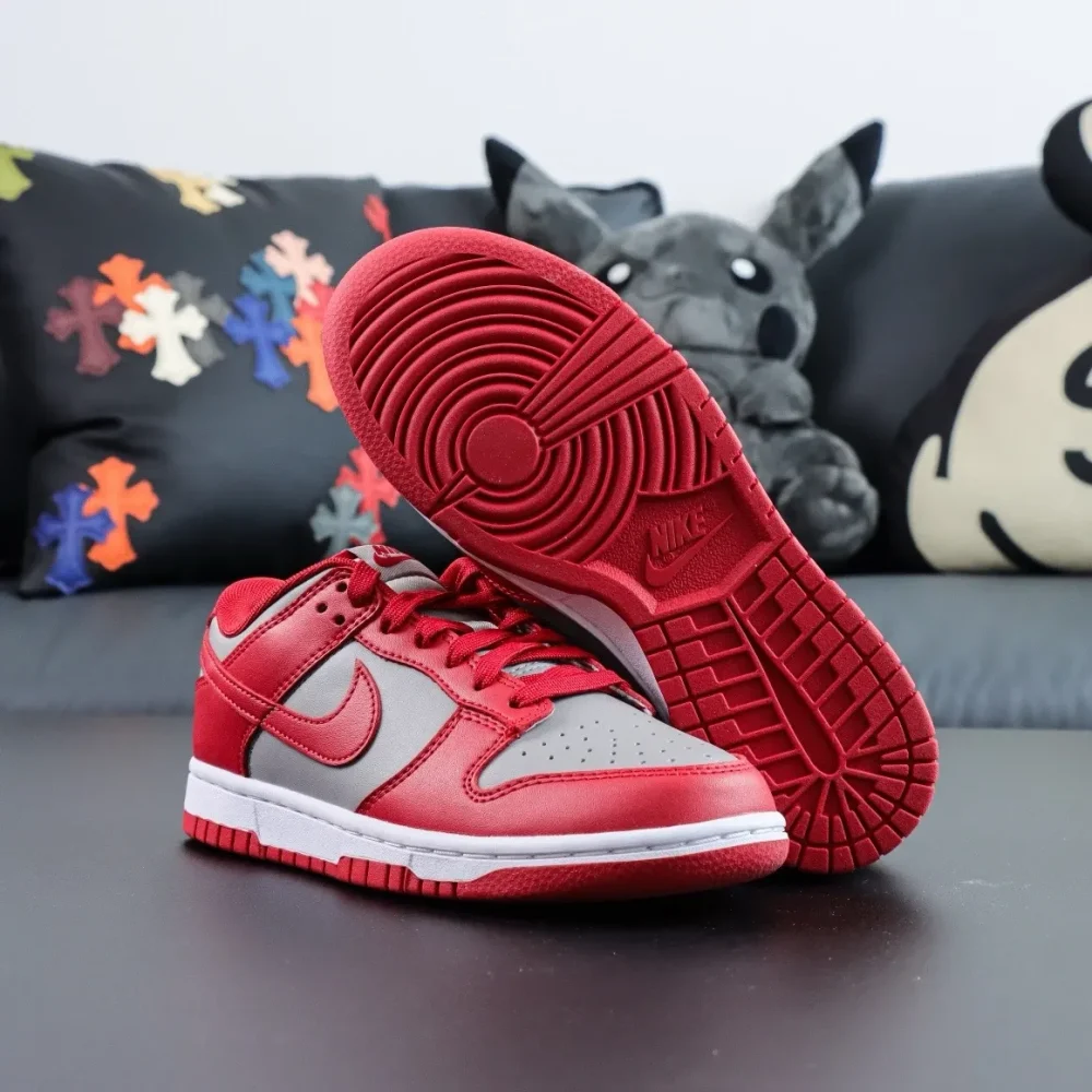 Dunk Low Retro Mid Grey Varsity Red Replica - etkick reps