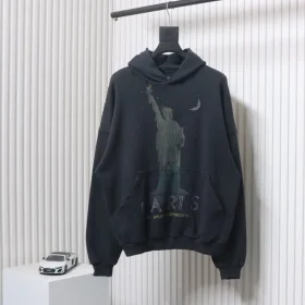 Balenciaga Hoodie With Statue Of Liberty Print