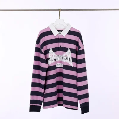 Buy Sp5der T&F Patch Rugby Shirt Pink/Navy - etkick reps