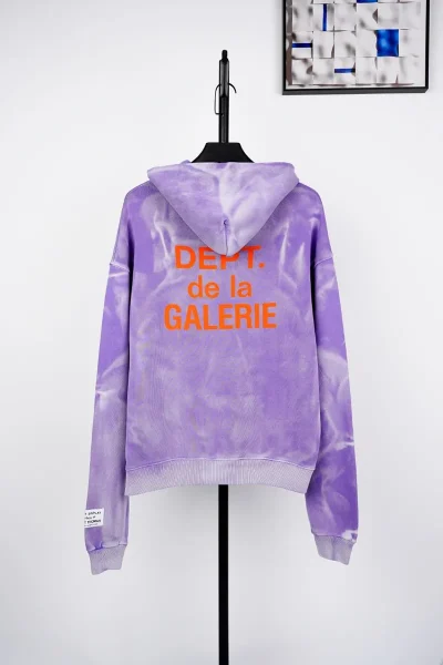 Gallery Dept Purple Tie Dye Hoodie - etkick reps