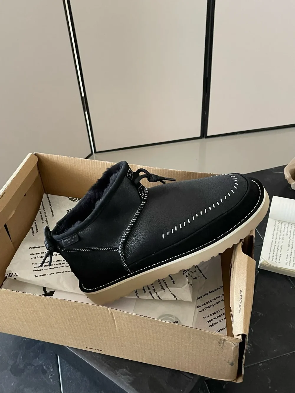 Handmade Newm men’s shoes in black - etkick reps