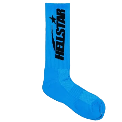 Socks With Hellstar Logo Blue - etkick reps