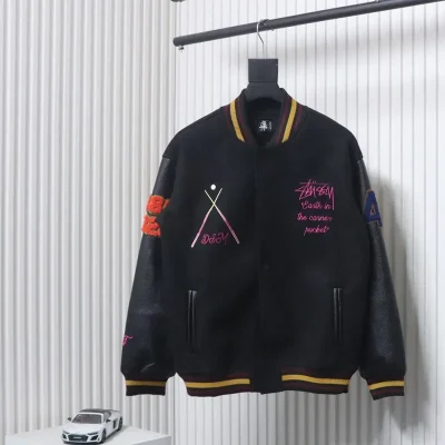 Stussy Black 8 Jacket for the 40th Anniversary - etkick reps