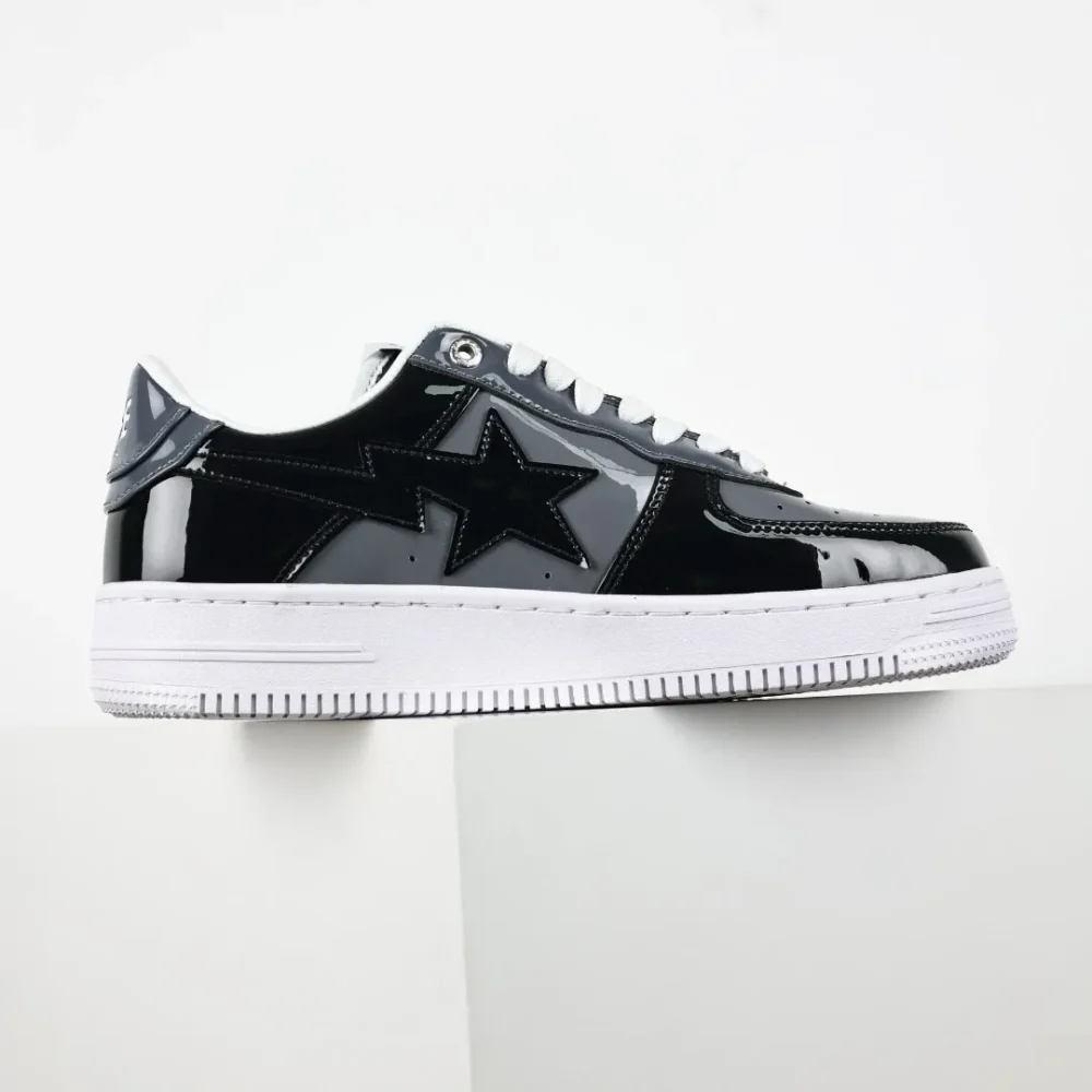 A BATHING APE STA Fashion Sneakers Black and Grey - etkick reps