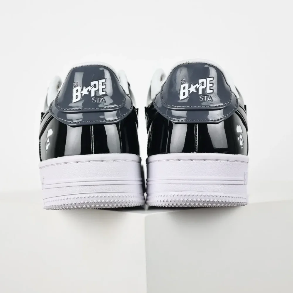 A BATHING APE STA Fashion Sneakers Black and Grey - etkick reps