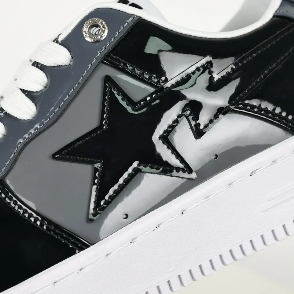 A BATHING APE STA Fashion Sneakers Black and Grey - etkick reps