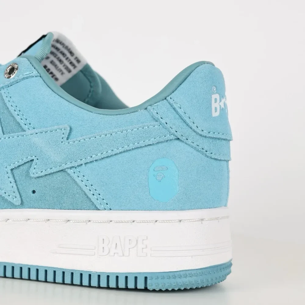 A BATHING APE STA Fashion Sneakers Blue Faux Fur - etkick reps