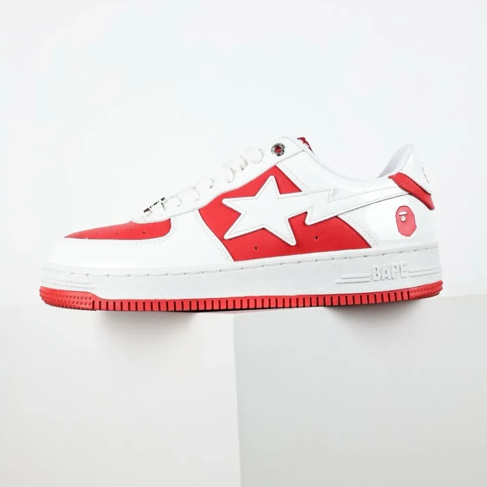 A BATHING APE STA SUEDE HEEL – WHITE - etkick reps